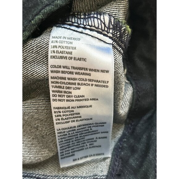 Rafaella Womens Dark Blue Denim Straight-Leg Bootcut Stretch Jeans Size 8 - Picture 4 of 7